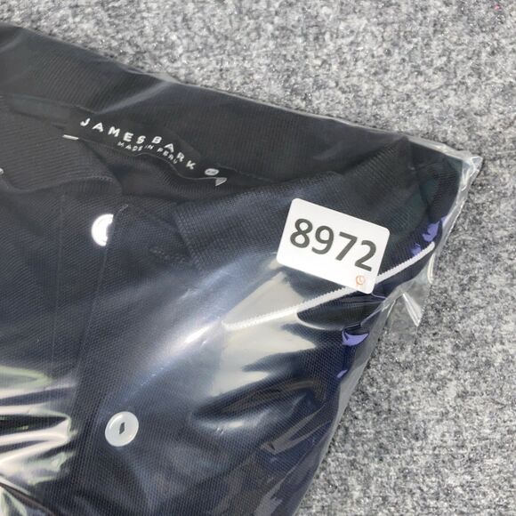 James Bark Polo Shirt Mens Size XXL Black Pima cotton Golf Casual Outdoors - Picture 9 of 9